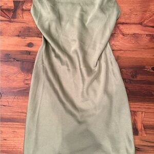 South Moon Under Green Strapless Cocktail Dress